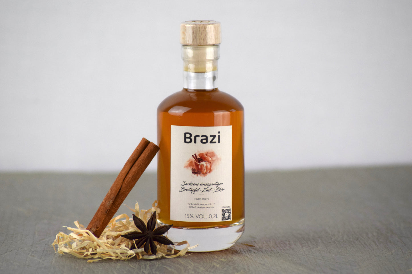 BRAZI ~ Bratapfel-Zimt Likör 0,2L