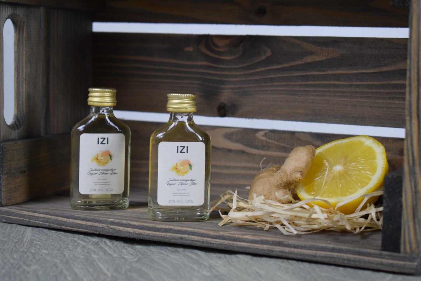 Ingwer-Zitrone Likör-Shot 2cl