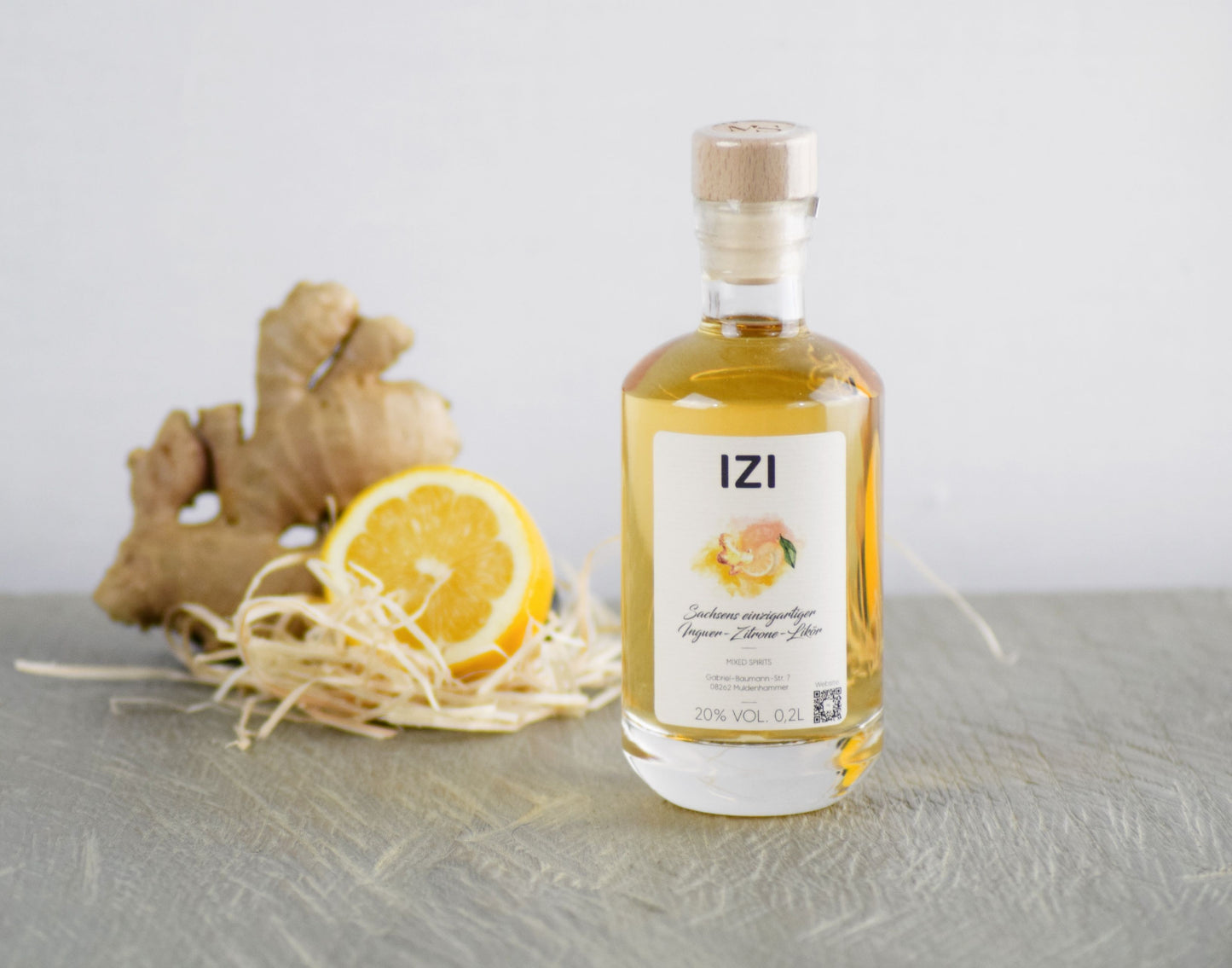 Ingwer Zitrone Likör 0,2L